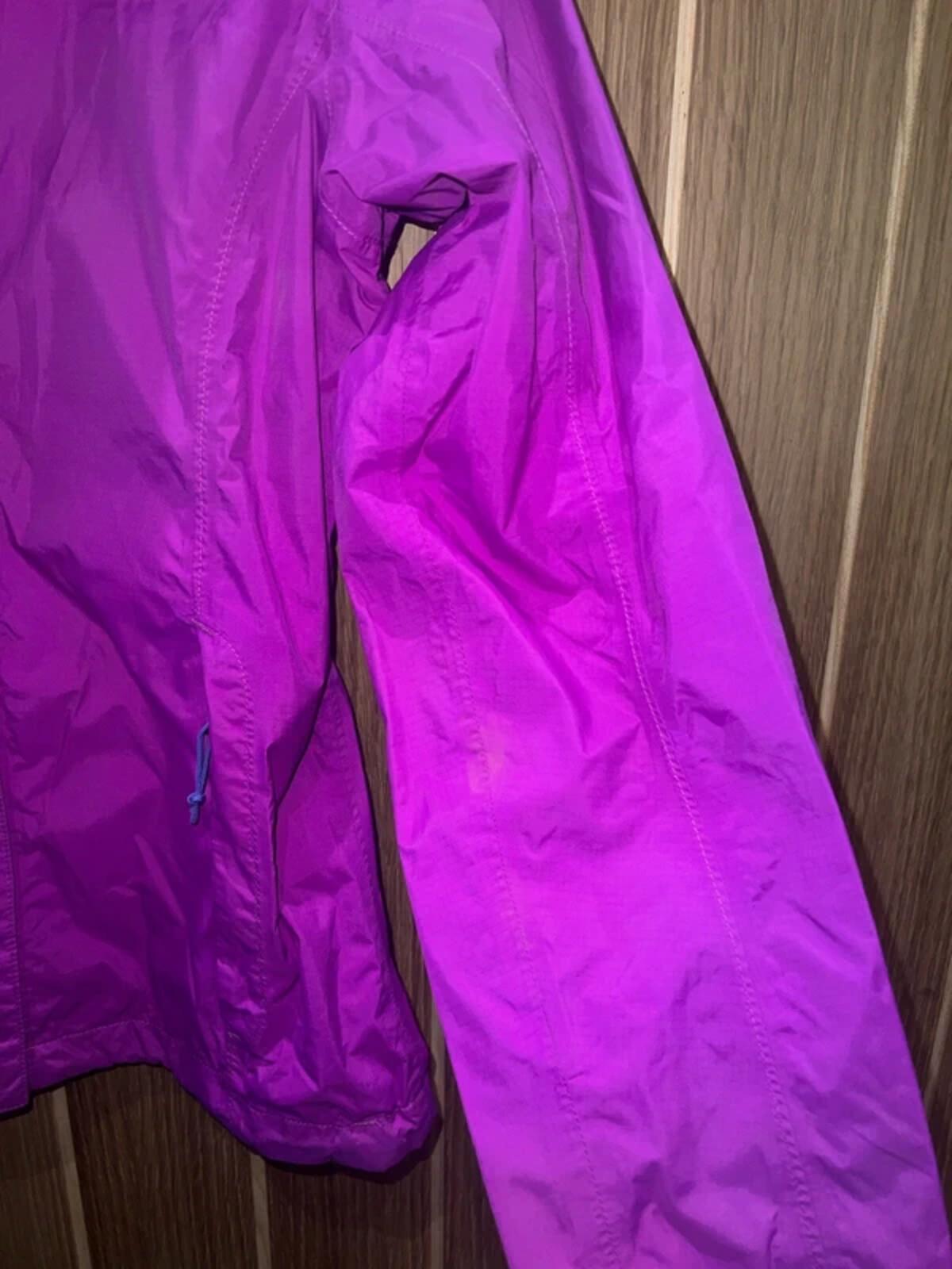 The North Face Purple Hooded Raincoat S
