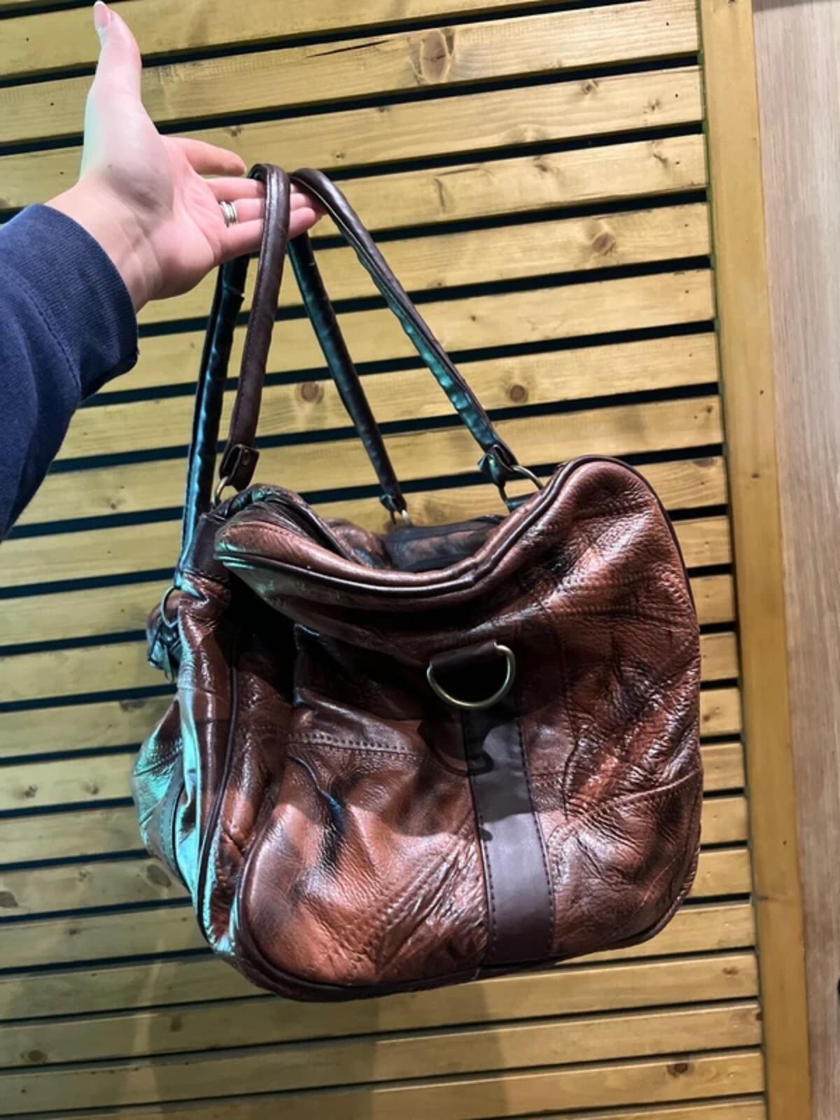Vintage Bon Voyage Weekend Soft Brown Leather Duffle Bag
