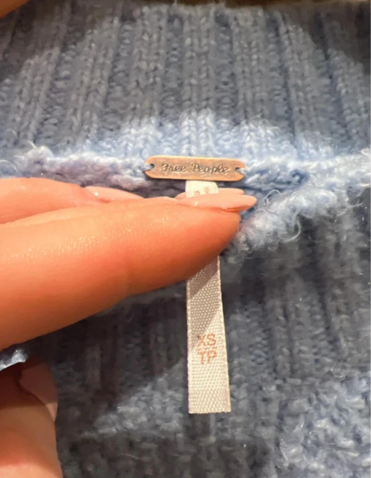 Free People Precious Pets Kitten Knit Jumper XS NEW