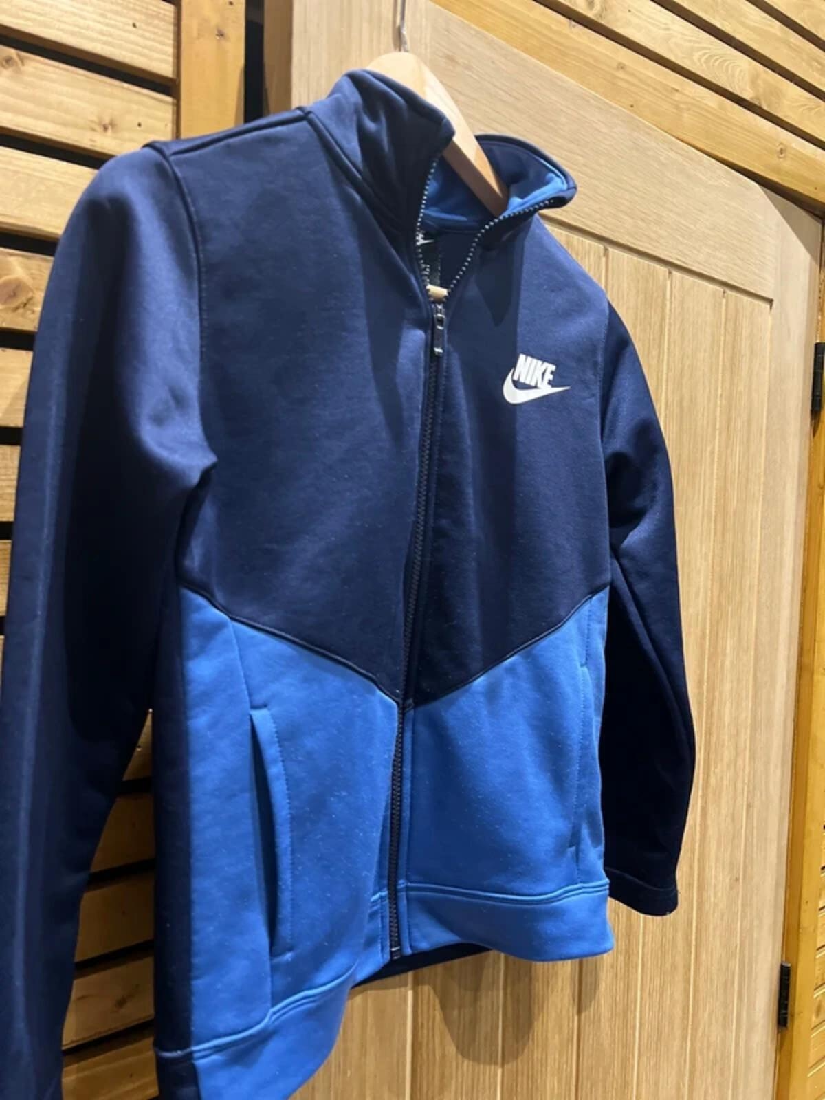 Nike Navy Blue Zip Tracksuit Jacket 9-11Y
