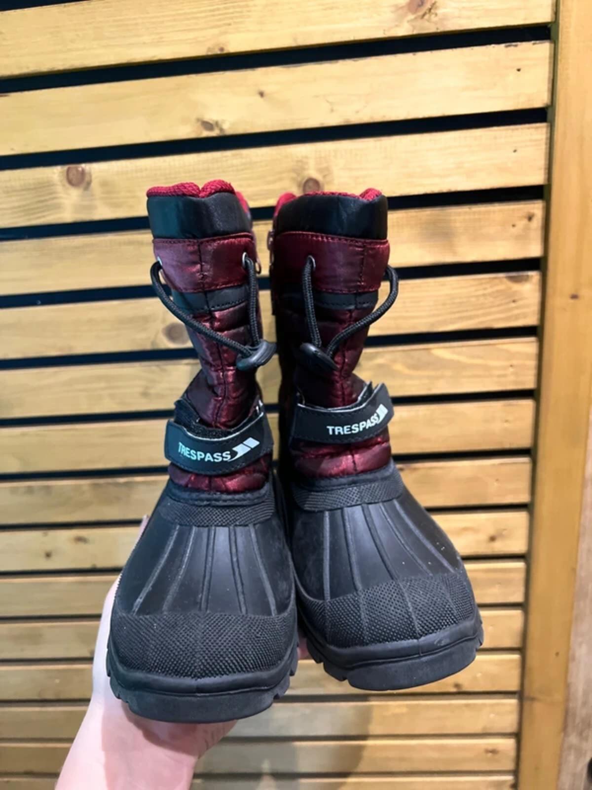 Trespass Waterproof Metallic Winter Snow Boots UK 3