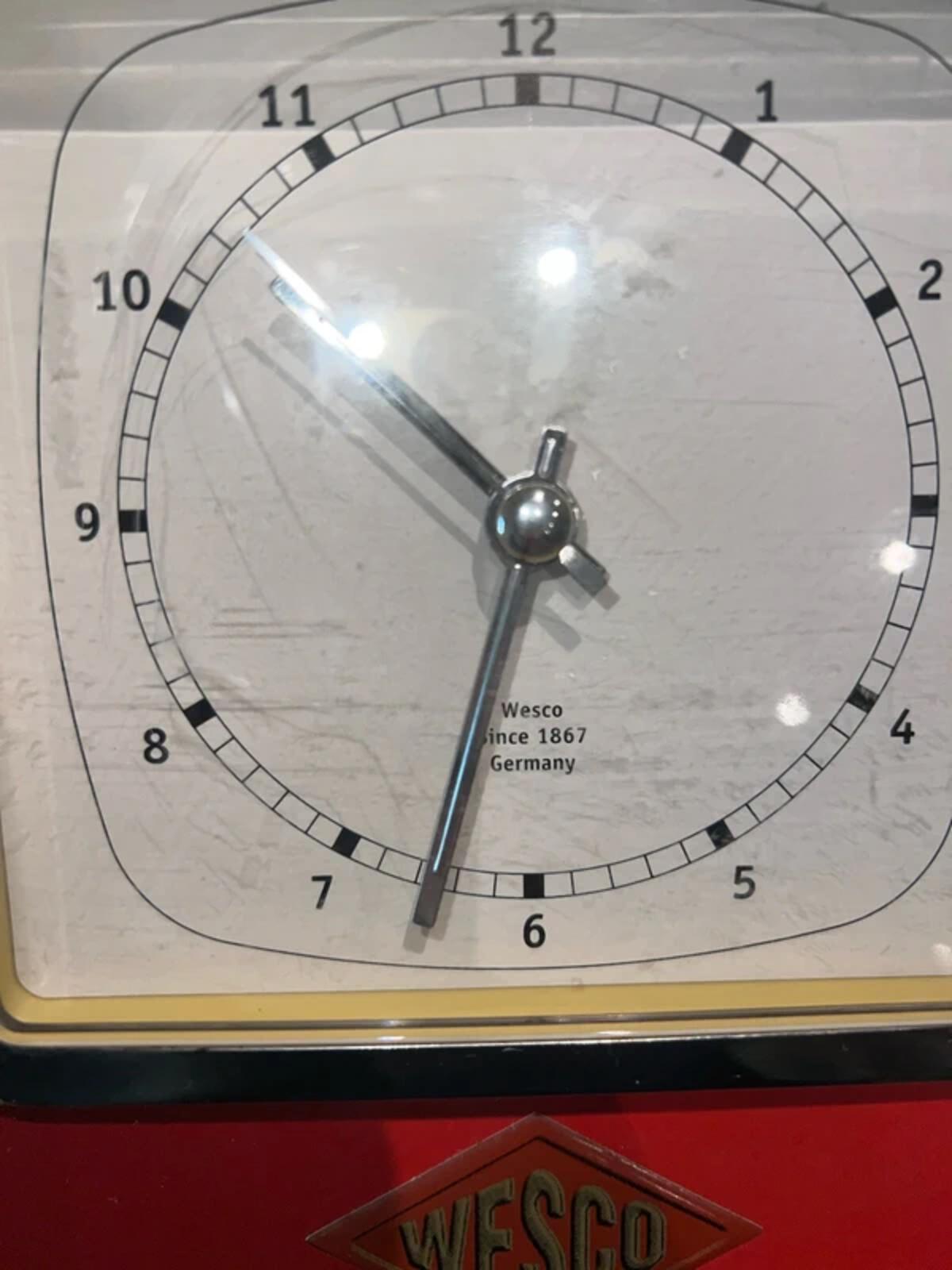 Vintage 1990s Wesco Dual Function Kitchen Clock Scales