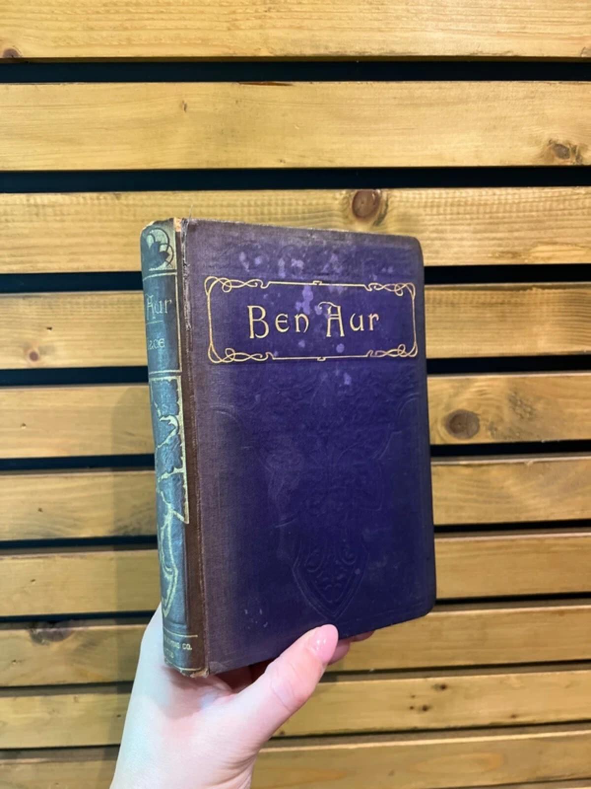 Ben-Hur A Tale of The Christ Vintage 1900’s Lew Wallace Hardback Book