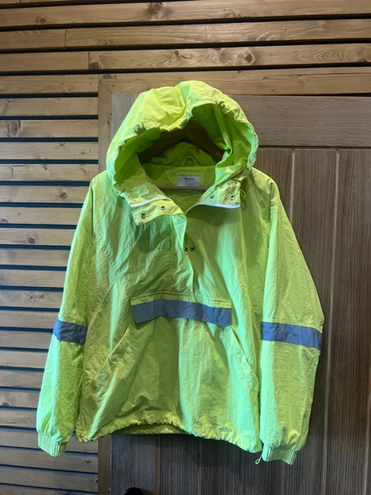 Berksha Hi Vis Waterproof Half Zip Yellow Jacket M
