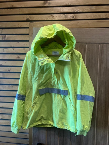 Berksha Hi Vis Waterproof Half Zip Yellow Jacket M