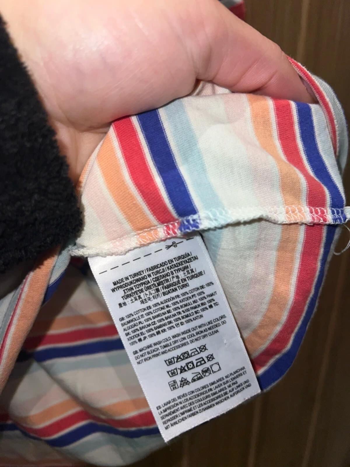 Vans Wazzy Cropped Striped T-Shirt M