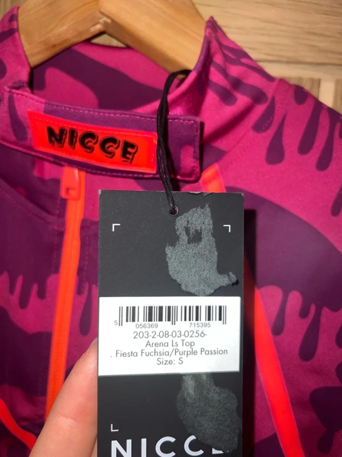 Nicce Arena Fuchsia Purple Patterned Jacket S NEW