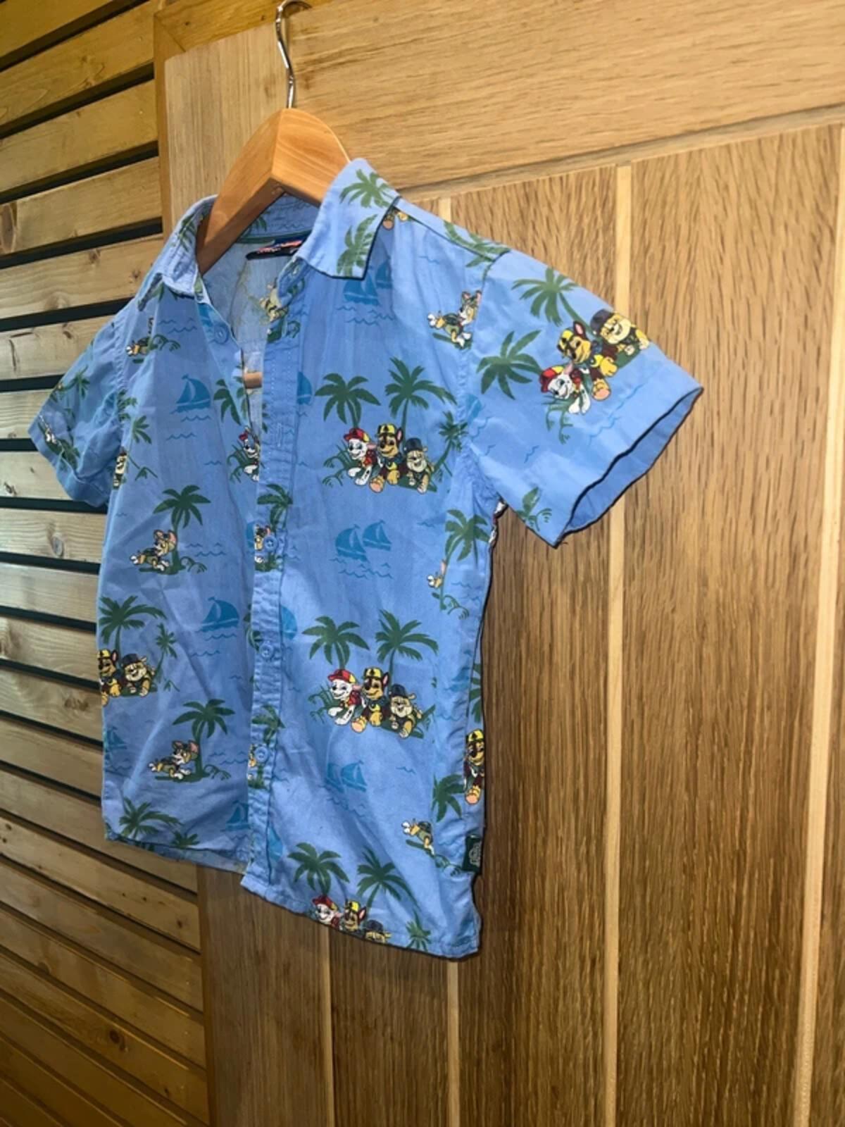 Paw Patrol Blue Hawaiian Character Shirt 4-5Y
