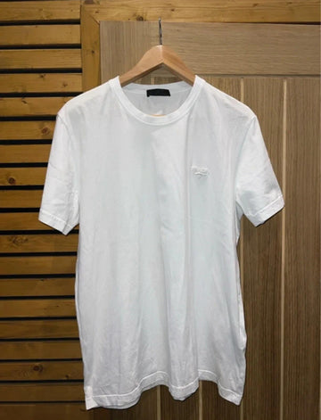 Prada Milano Designer White Plain T-Shirt