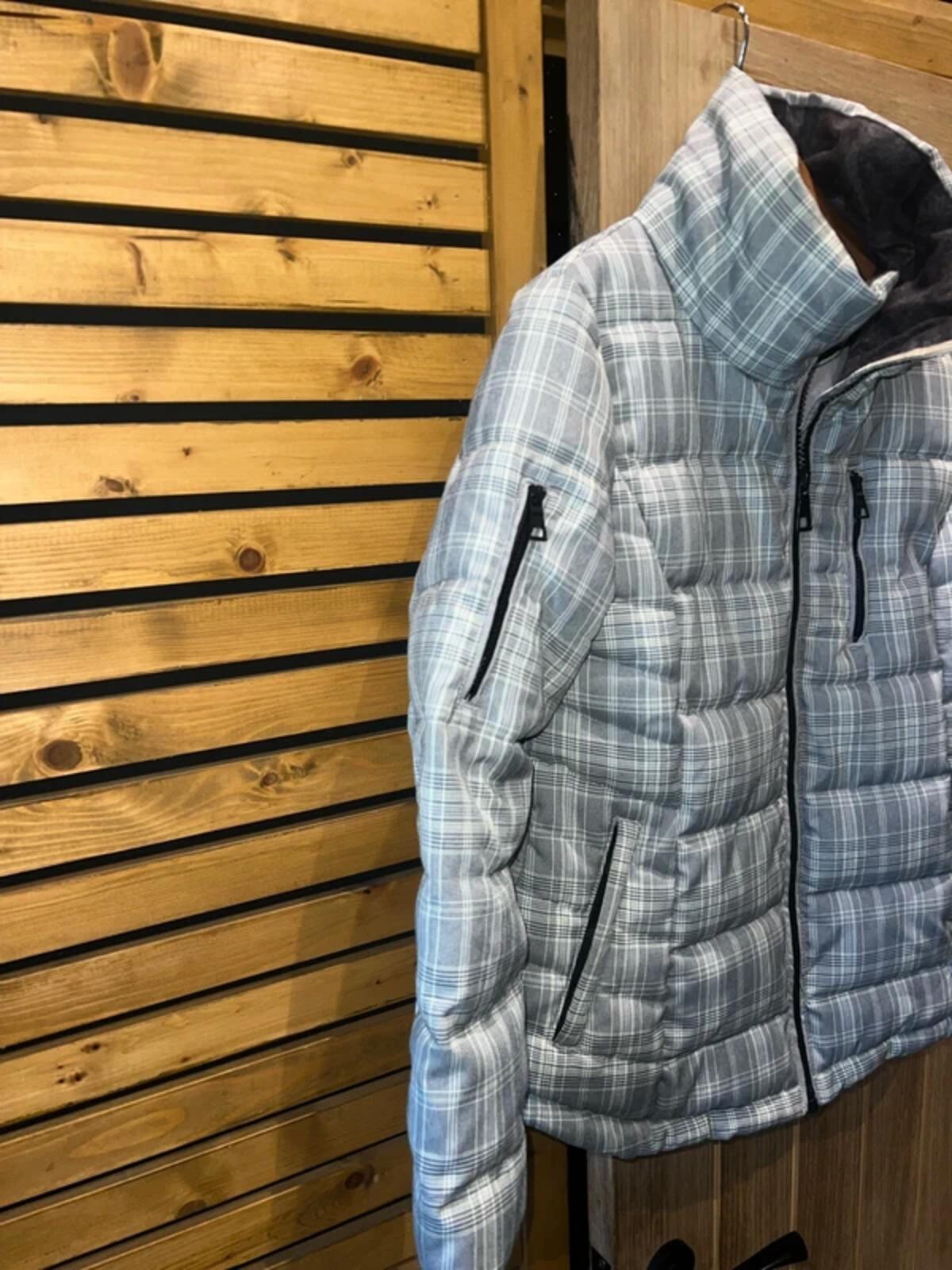 Next Petite White Plaid Padded Jacket 12