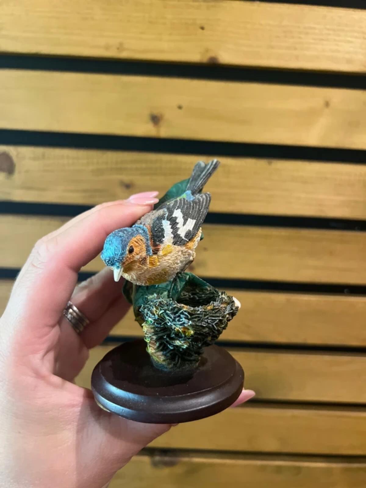 Vintage 2002 Blue Tit & Chaffinch Ornament Set (2)