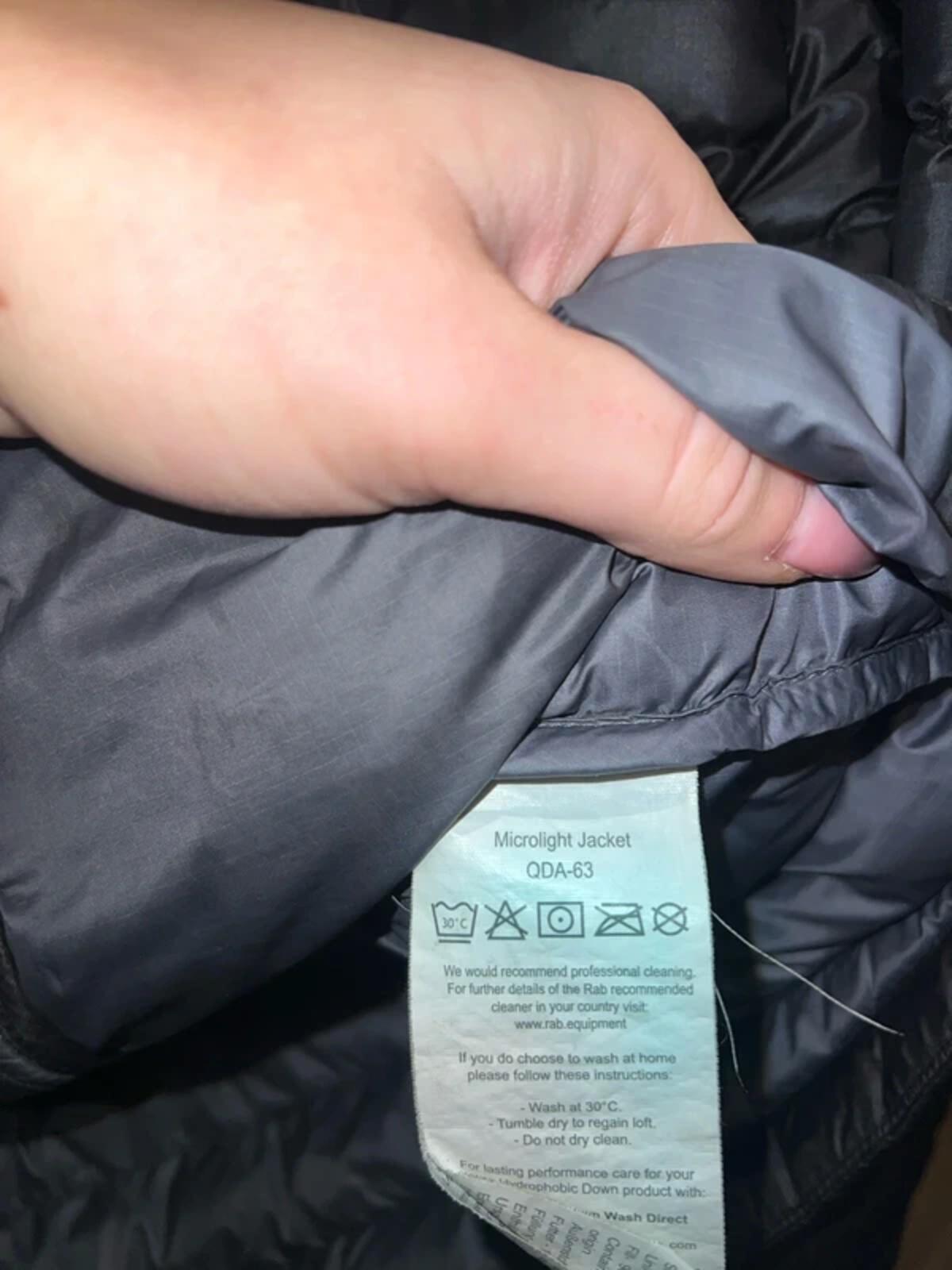 Rab Microlight Down Black Jacket M