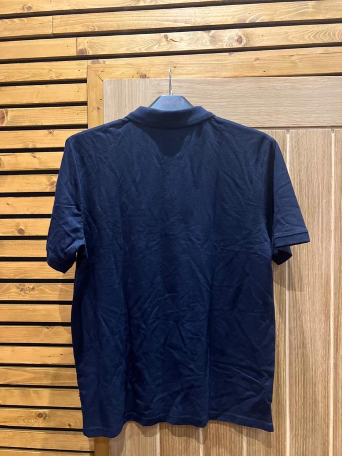 Danish Endurance 2 Pack Navy Polo Shirts L