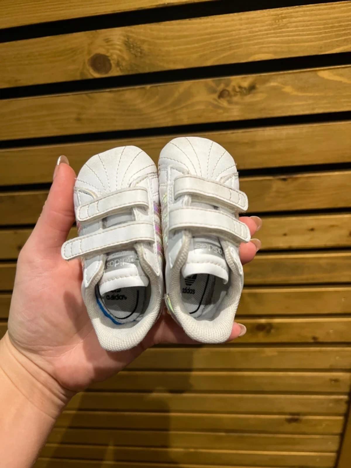 Adidas Originals Superstar White Holographic Trainers 1K