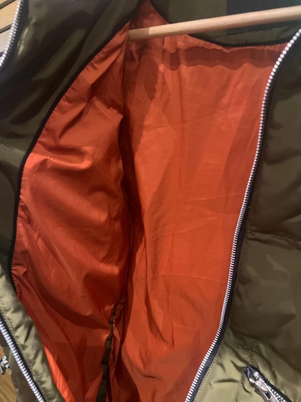 Zara Khaki Down Puffer Hooded Coat XS