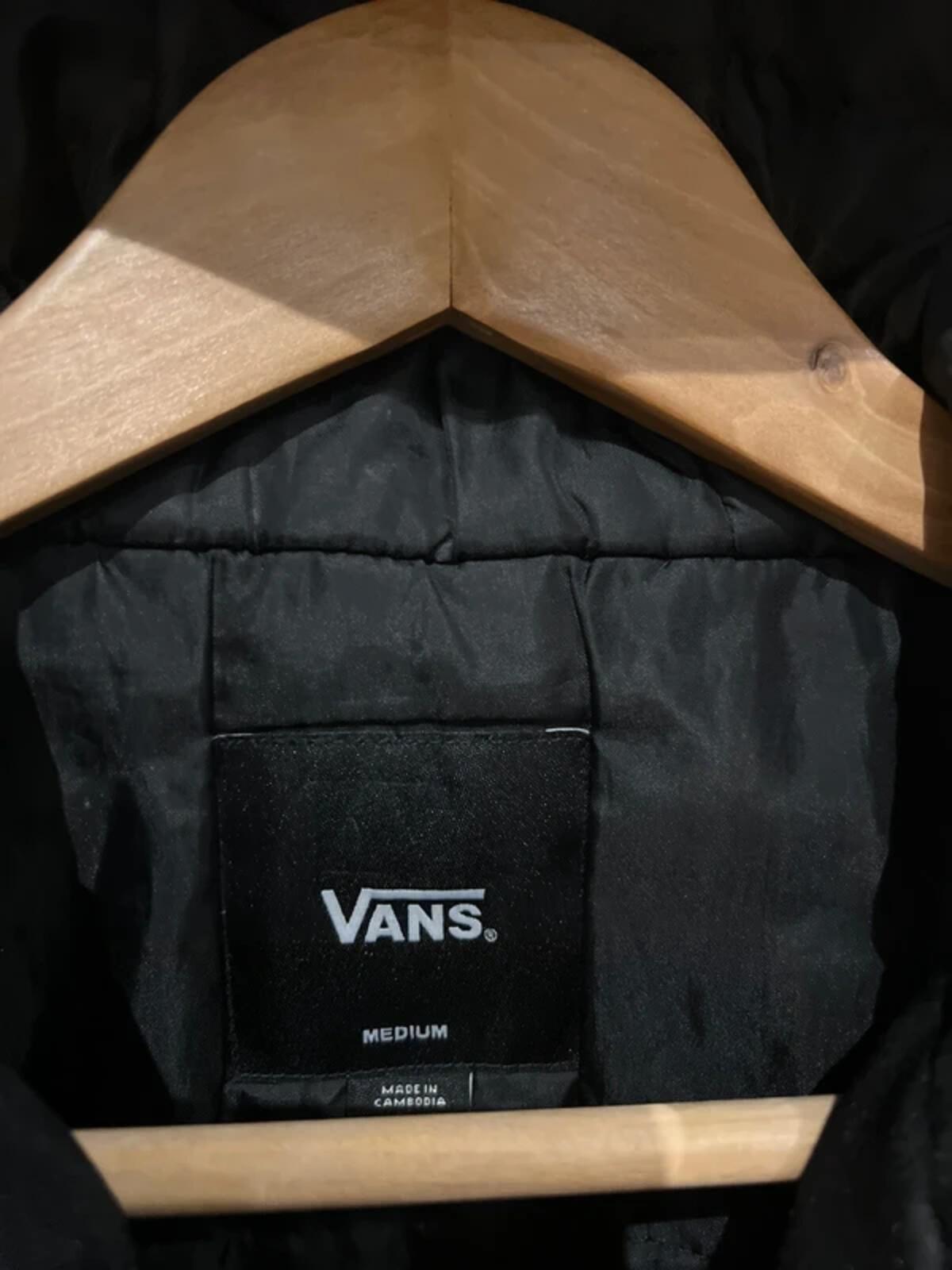Vans Black Hooded Zip Jacket M