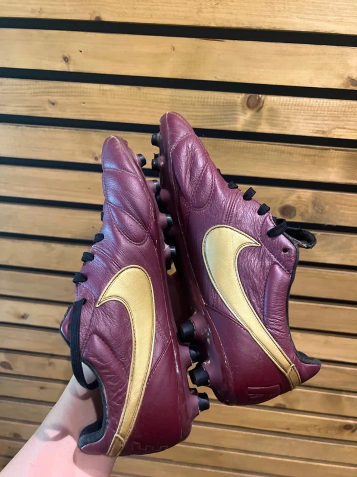 Nike The Premier II FG Leather Purple Football Boots UK7
