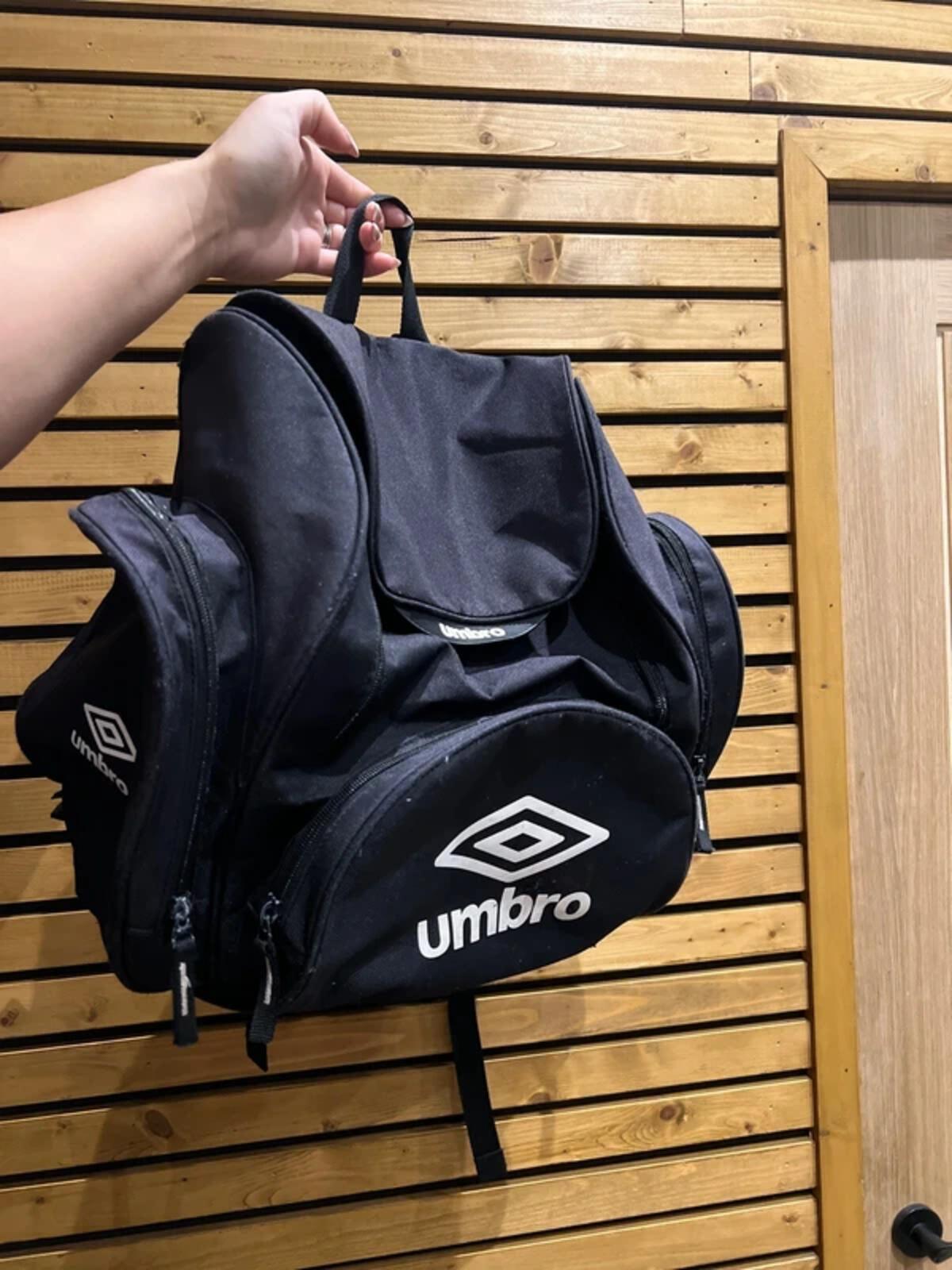 Vintage 1990's Umbro Black Rucksack