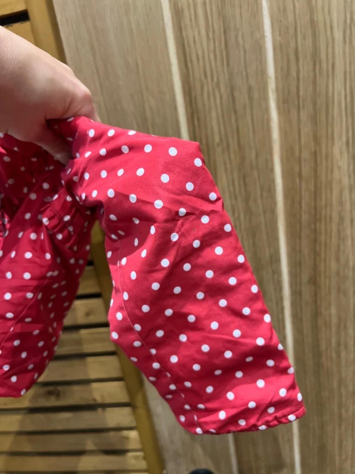 Disney Minnie Mouse Red Polka Dot Lined Jacket Coat 18-24m