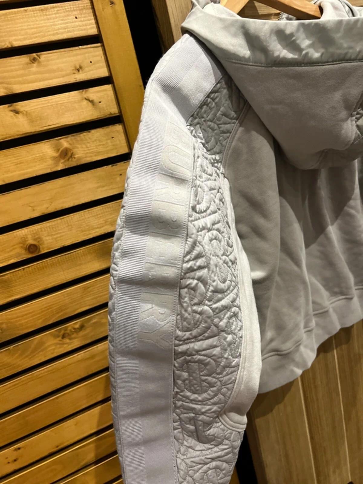 Burberry Stone Quilted 1/4 Zip Hoodie 12Y
