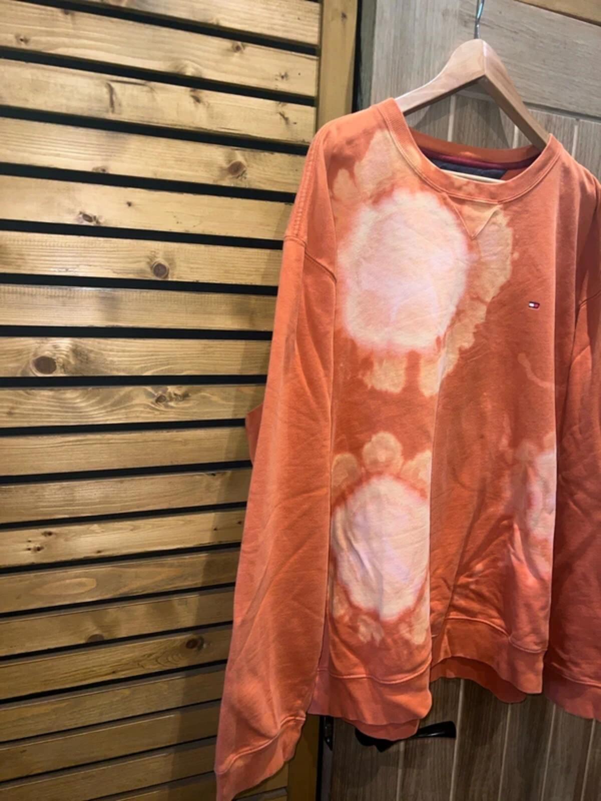 Tommy Hilfiger Orange Tie Dye Sunset Sweatshirt XXL