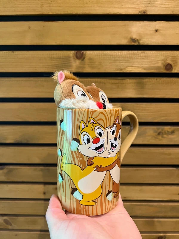 Disney Store Chip 'n Dale Mug & Plush Set