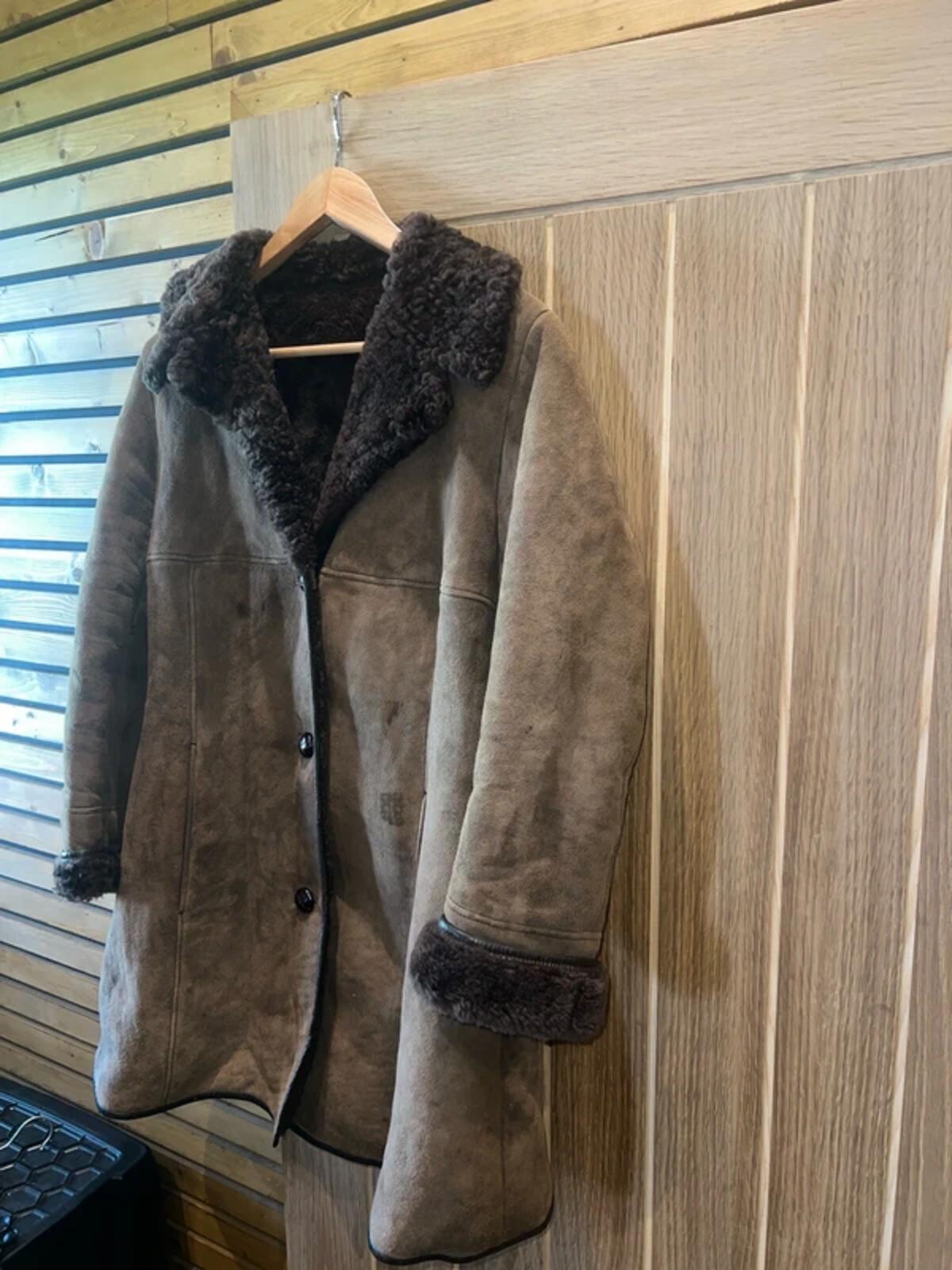 Vintage EWM Brown Sheepskin Jacket M