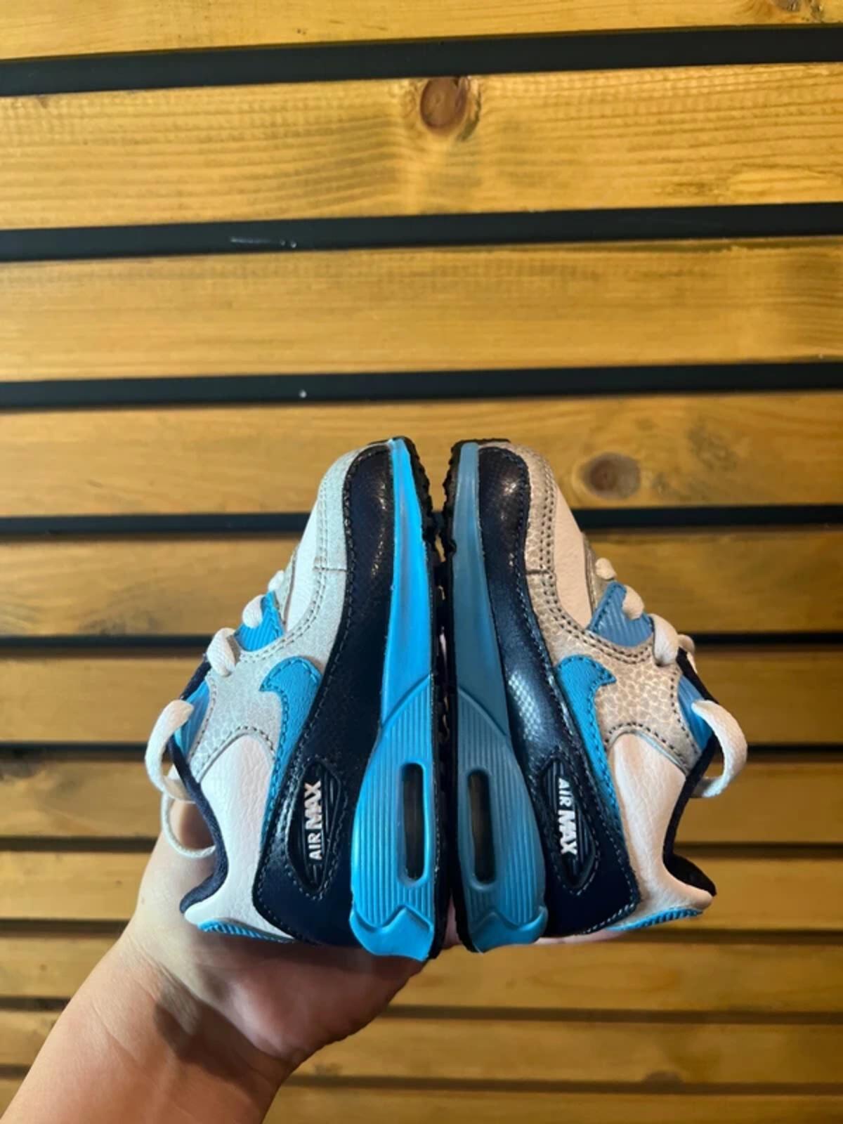Nike Air Max 90 Vintage 2013 Toddler Blue Trainers UK3.5