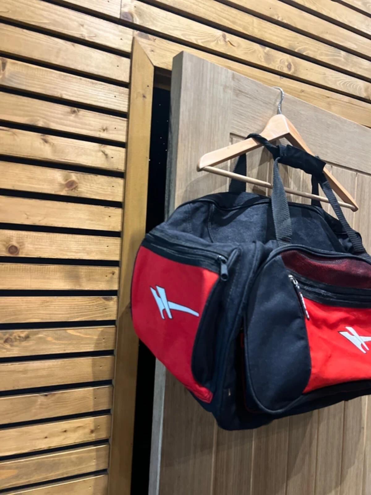 Gola Black Red Sports Gym Weekend Holdall Bag