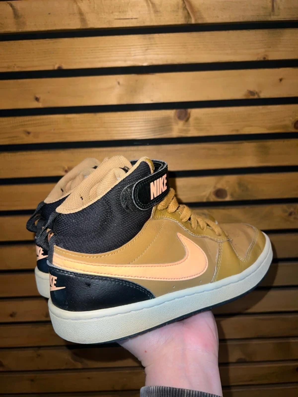 Nike Court Borough Mid 2 Mustard Trainers UK5