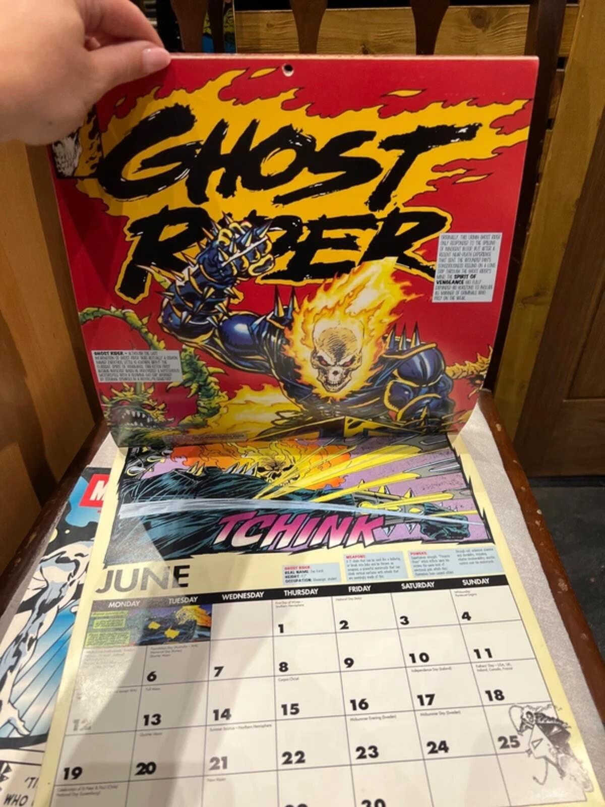 Vintage 1995/2003 Marvel Super Heroes Comic Calendar Bundle (2)