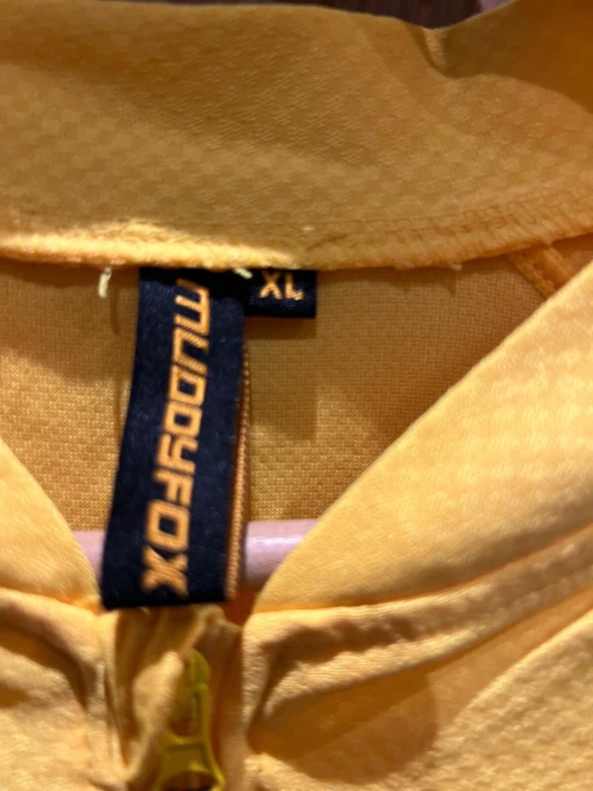 Muddyfox Cycling Yellow 1/4 Zip Top XL