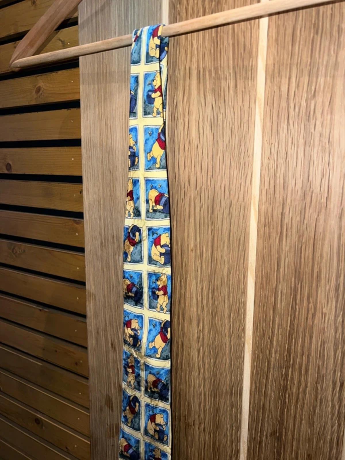 Vintage Disney Winnie The Pooh Silk Patterned Tie