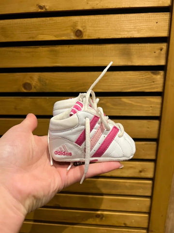 Adidas Vintage Pink Crib Shoes UK1