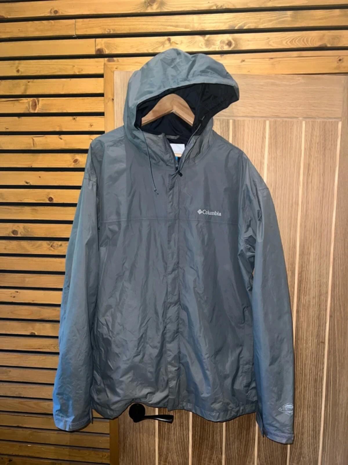 Columbia Omni Tech Waterproof Grey Raincoat XXL
