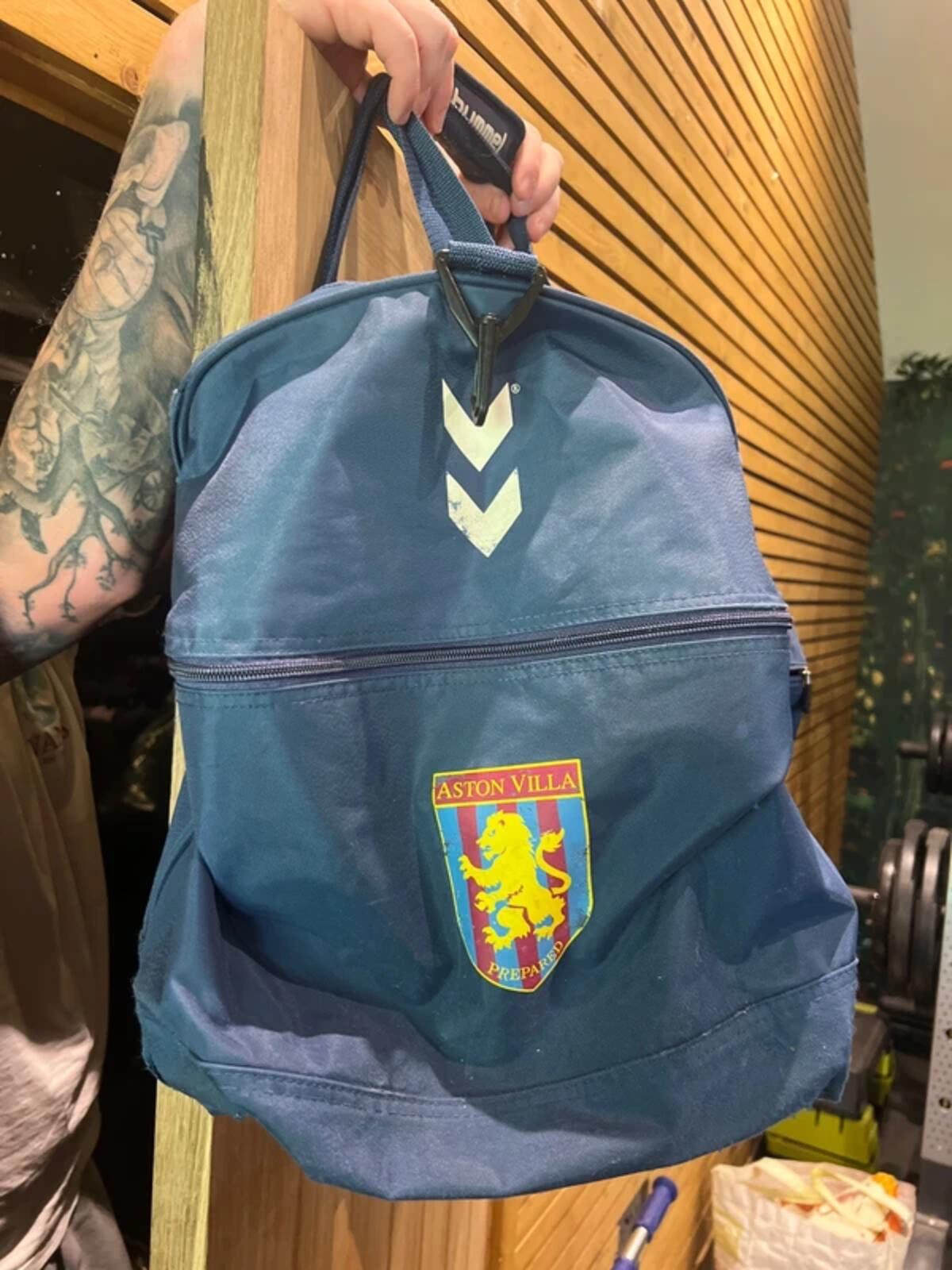 Aston Villa Football Hummel Vintage 2004-2006 Navy Sports Bag