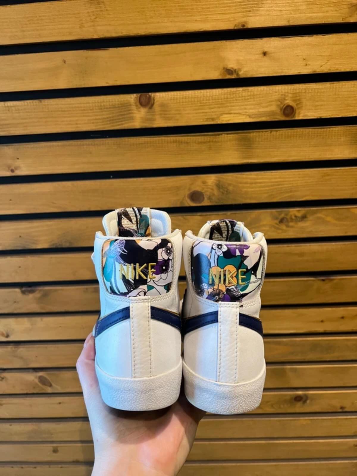 Nike Blazer Mid 77 Double Swoosh Floral Trainers UK5