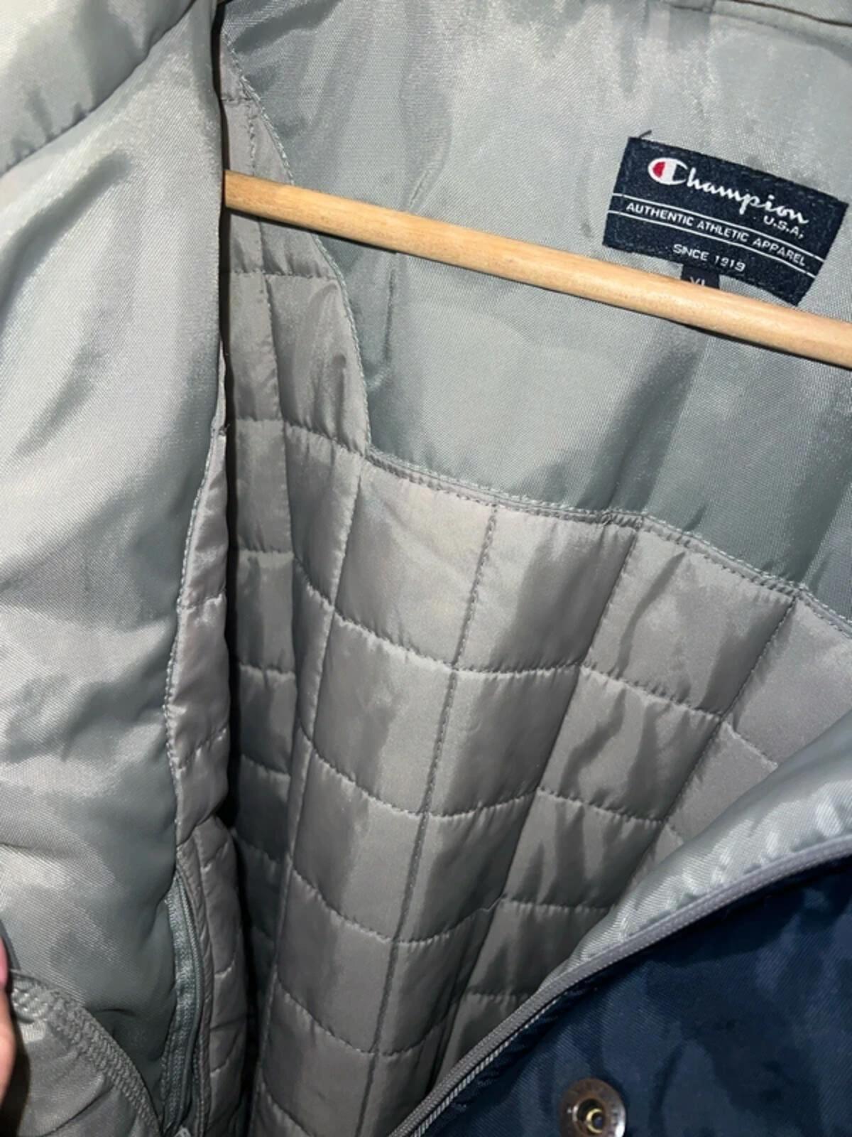 Vintage 1990's Champion Navy Long Sports Jacket XL