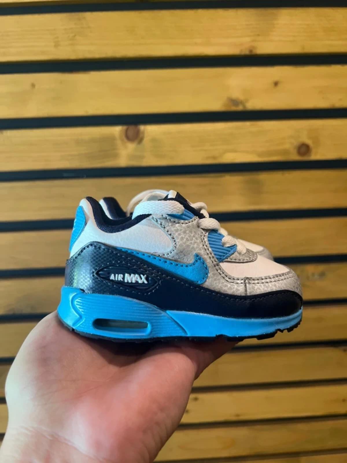 Nike Air Max 90 Vintage 2013 Toddler Blue Trainers UK3.5