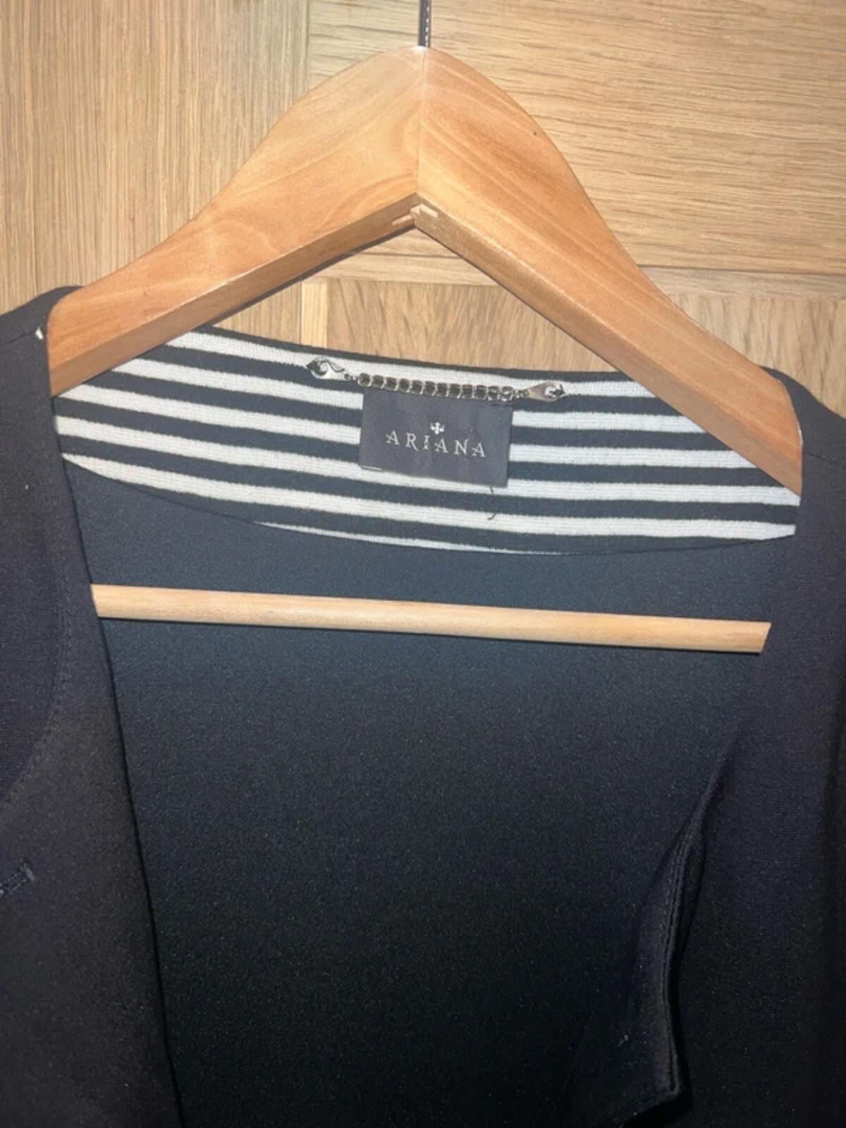 Ariana Black Long Blazer Jacket 12-14
