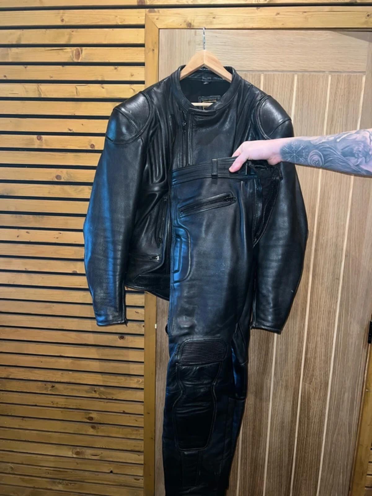 Bikers Paradise Leather Biker Jacket & Trousers Set 50/44