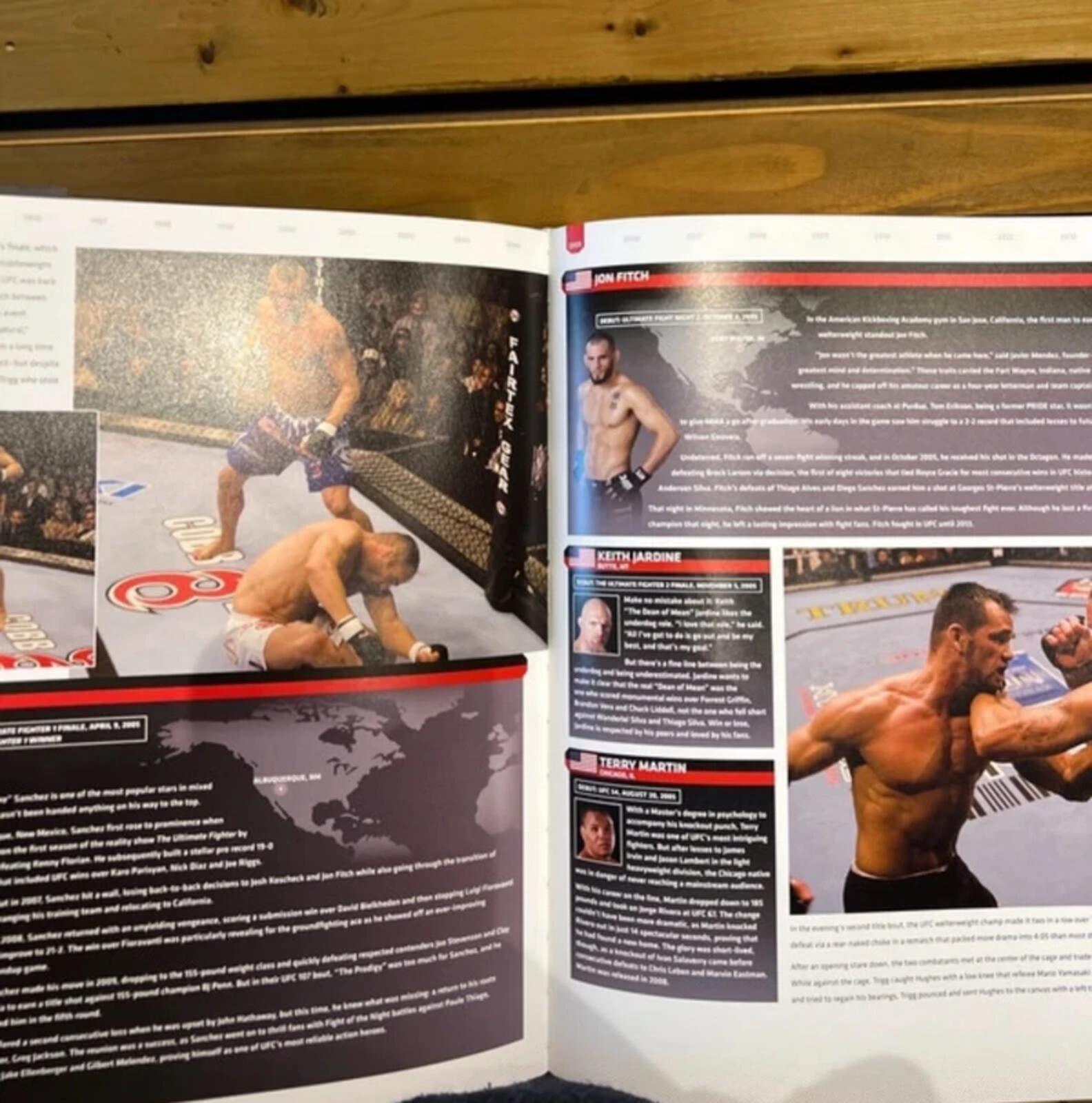 UFC A Visual History MMA Fighting Hardback Book