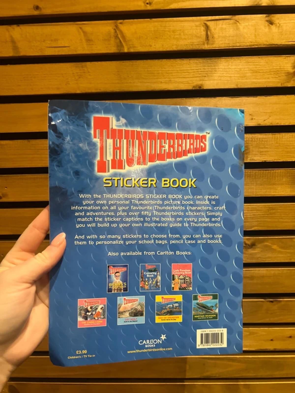 Vintage 2001 Thunderbirds Sticker Book NEW