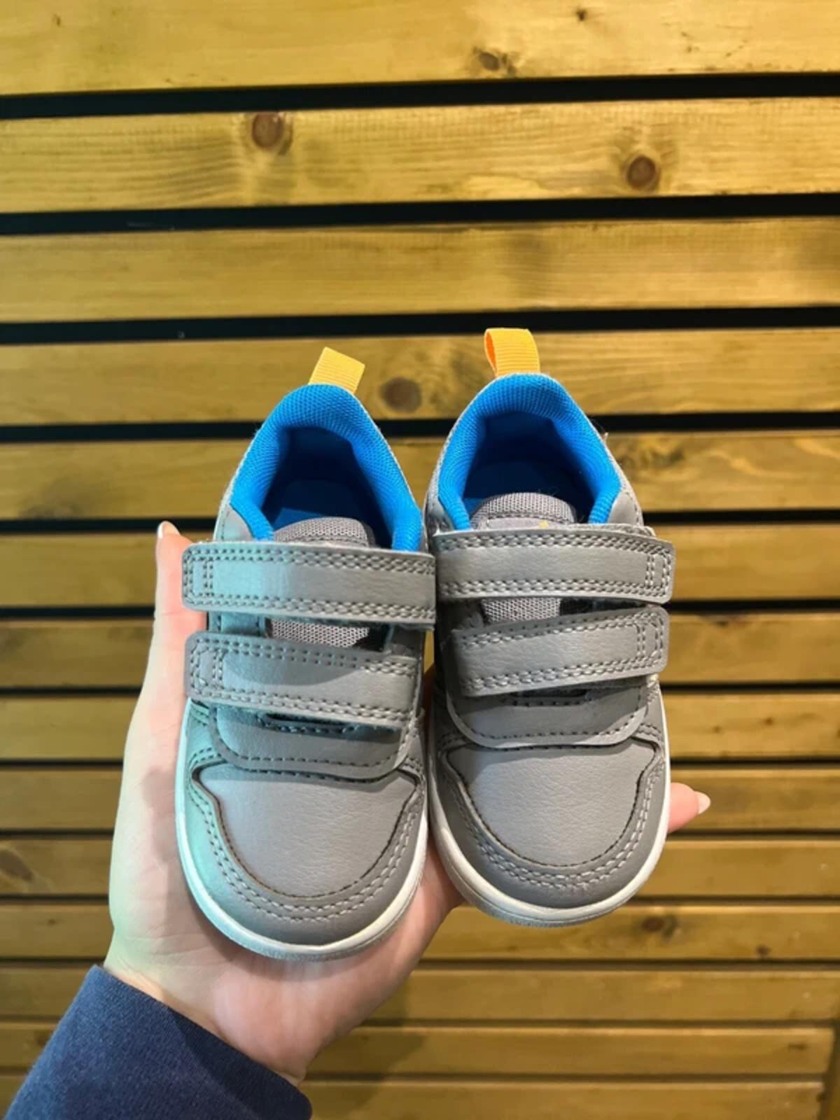 Adidas Grey & Blue Trainers UK4K