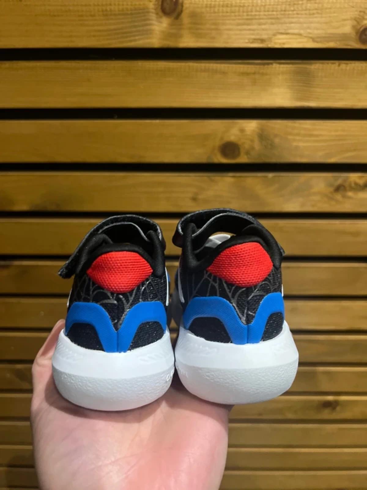 Adidas x Marvel Spiderman Black Web Trainers UK5K