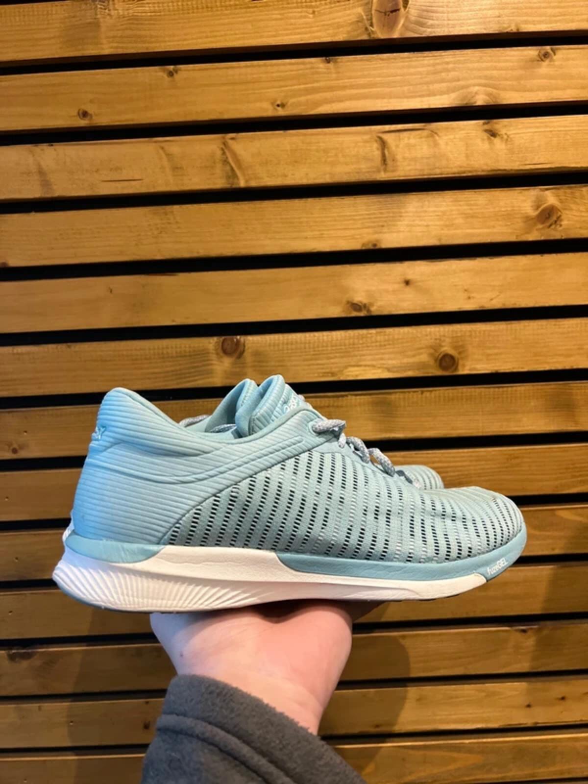 Asics FuseX Rush Adapt Light Blue Running Trainers UK6