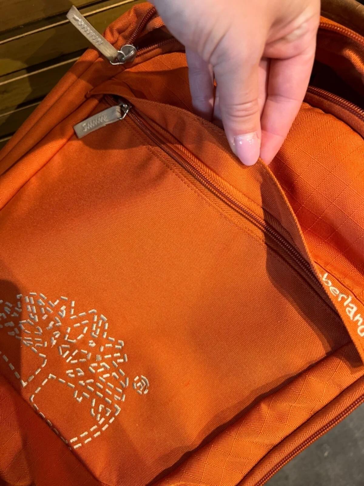 Timberland Vintage Burnt Orange Small Roller Luggage Bag