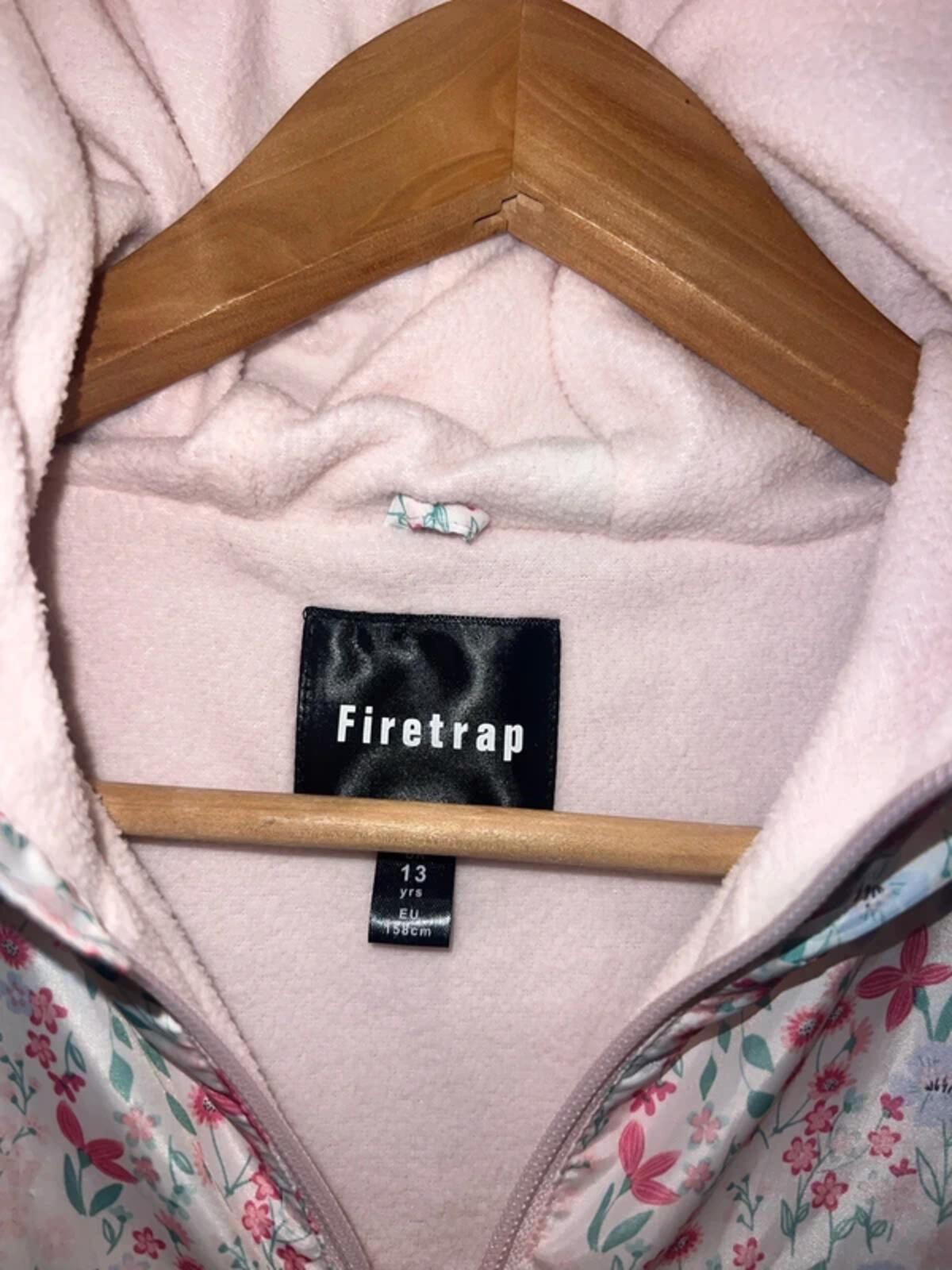 Firetrap Floral Print Water Resistant Coat 13Y
