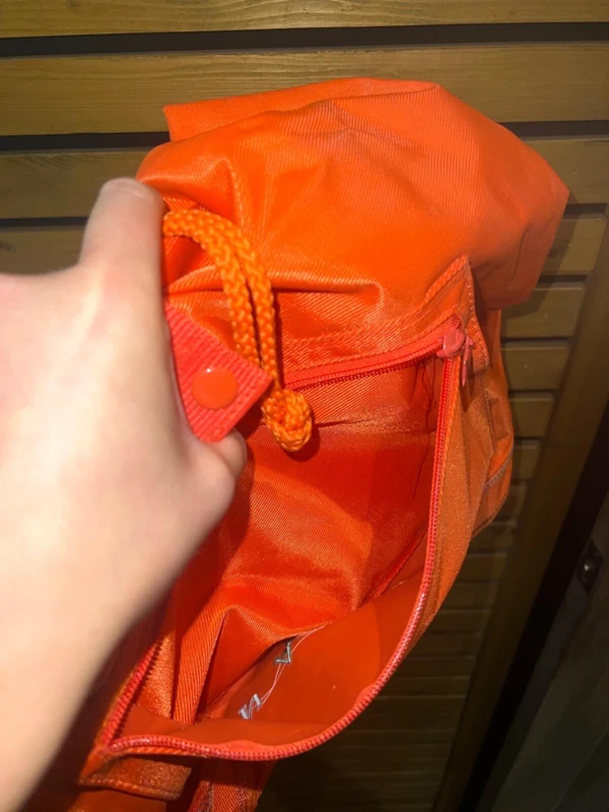Vintage 1990s Naf Naf Orange Rucksack