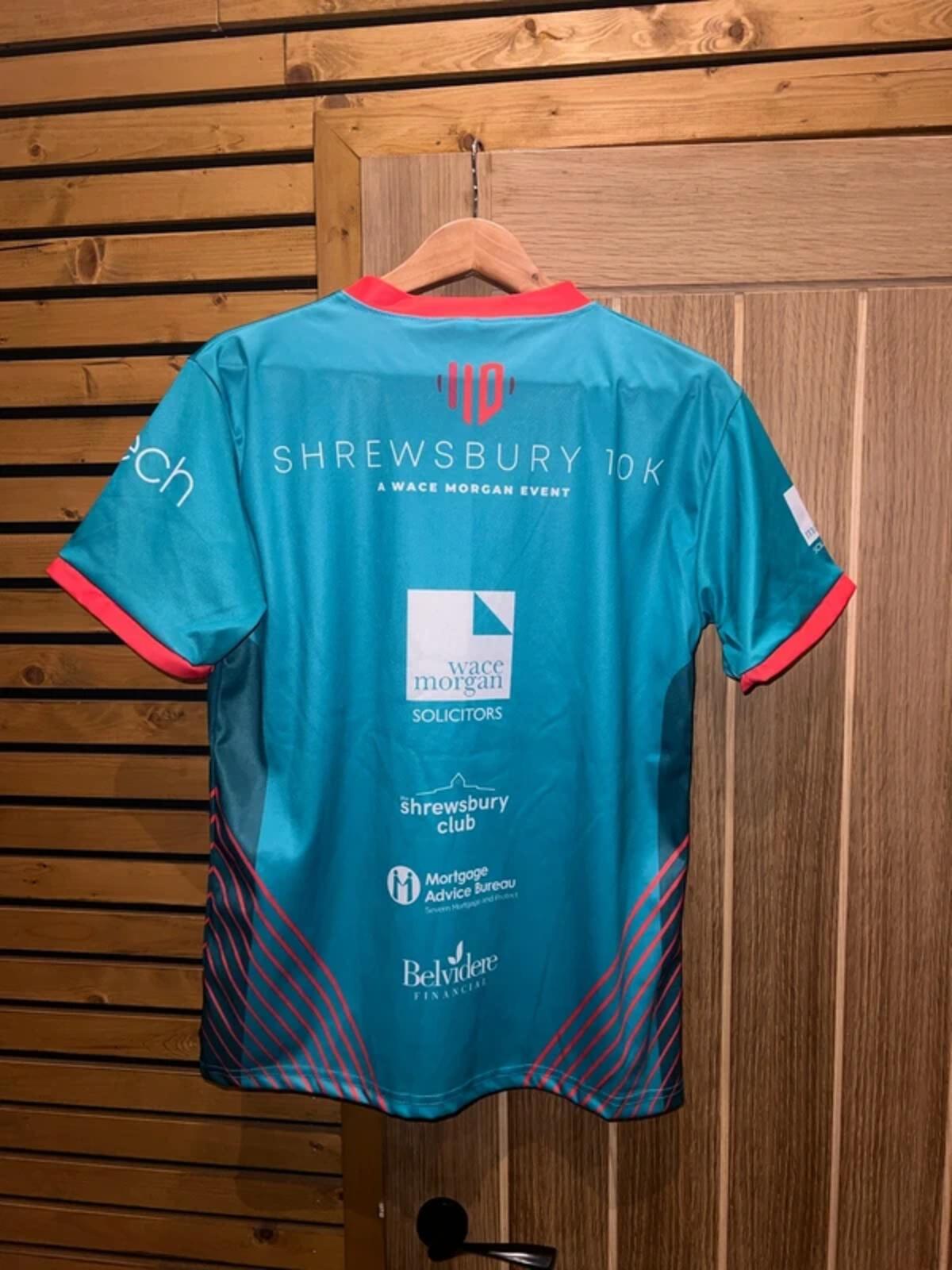 Shrewsbury 10K Race Sponsor Running T-Shirt M